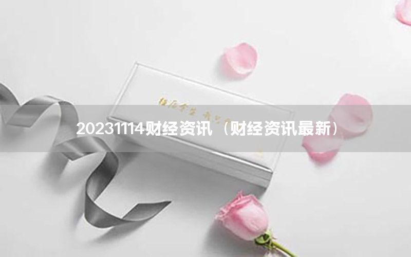 20231114财经资讯（财经资讯最新）